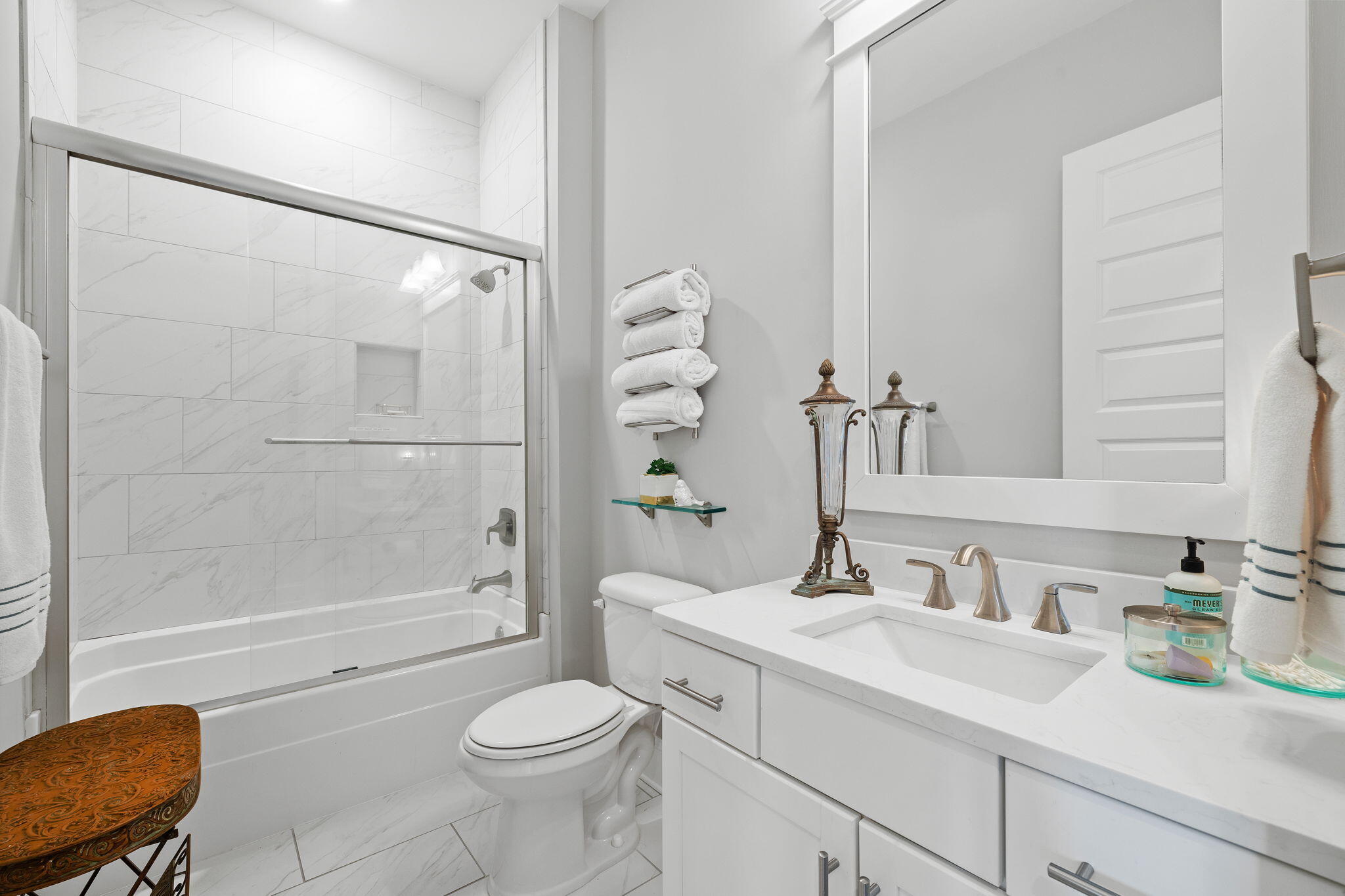 4 Clipper Street Inlet Beach, FL 32461 - Photo 24 of 49 a bathroom with a sink a toilet and shower