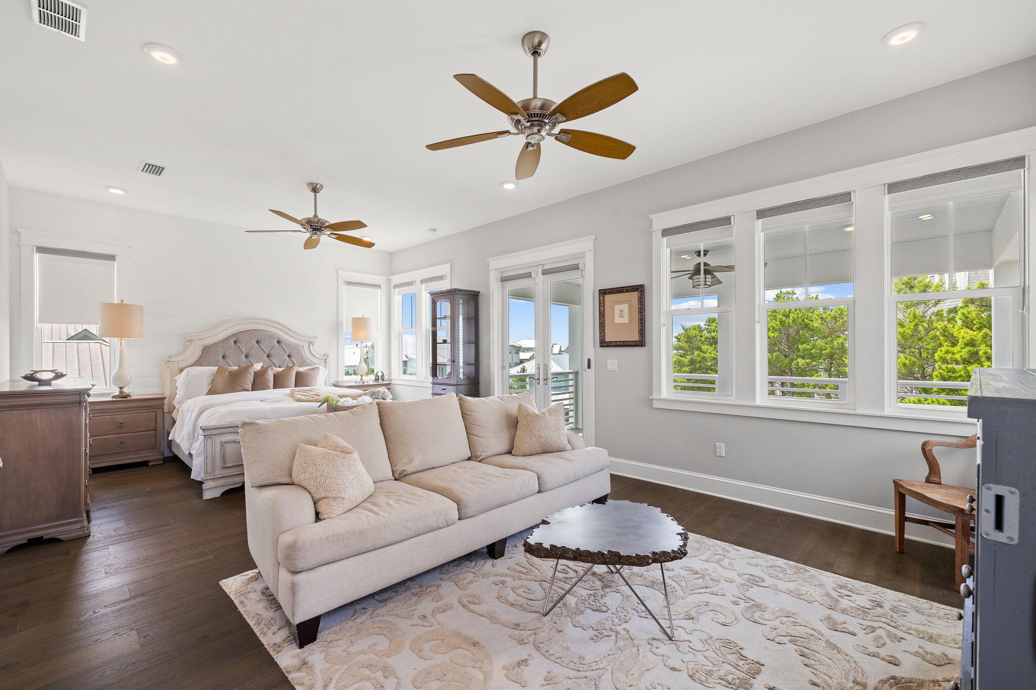 4 Clipper Street Inlet Beach, FL 32461 - Photo 26 of 49 a living room with furniture and a large window with wooden floor