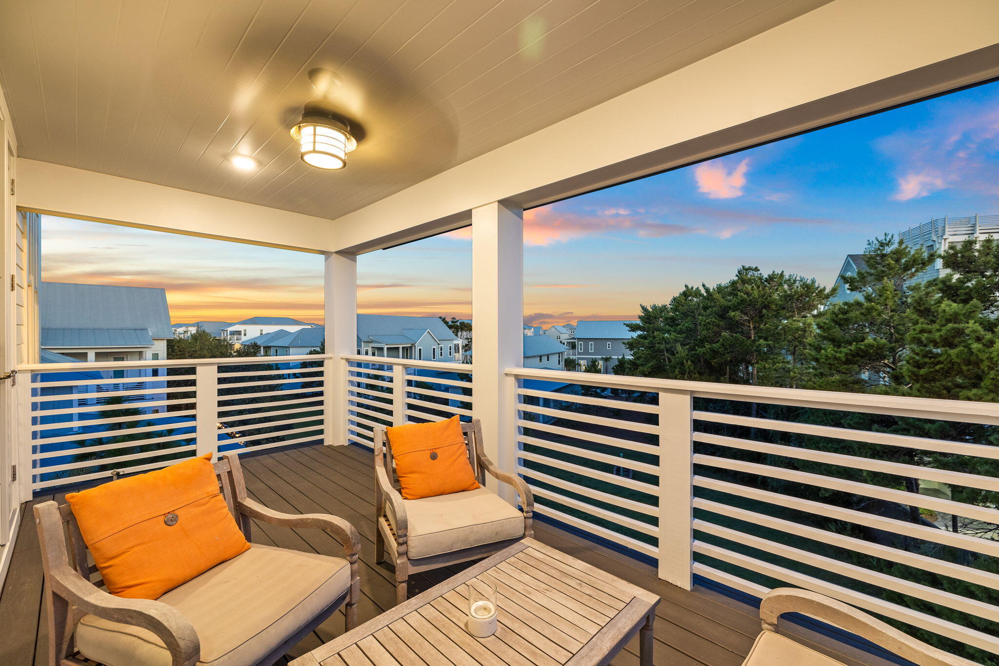 4 Clipper Street Inlet Beach, FL 32461 - Photo 30 of 49 a view of a balcony with chairs
