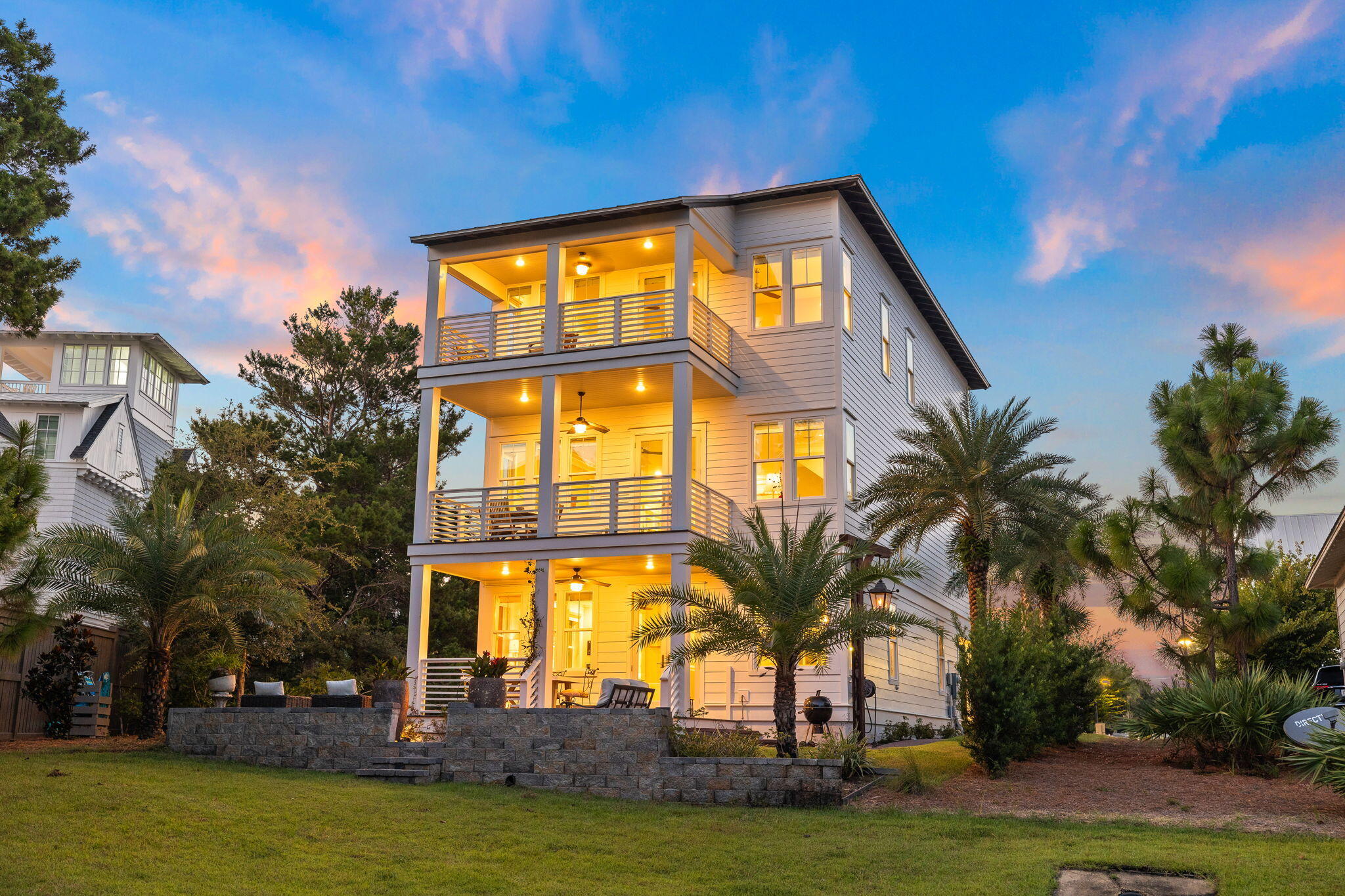 4 Clipper Street Inlet Beach, FL 32461 - Photo 37 of 49 a view of swimming pool with palm trees