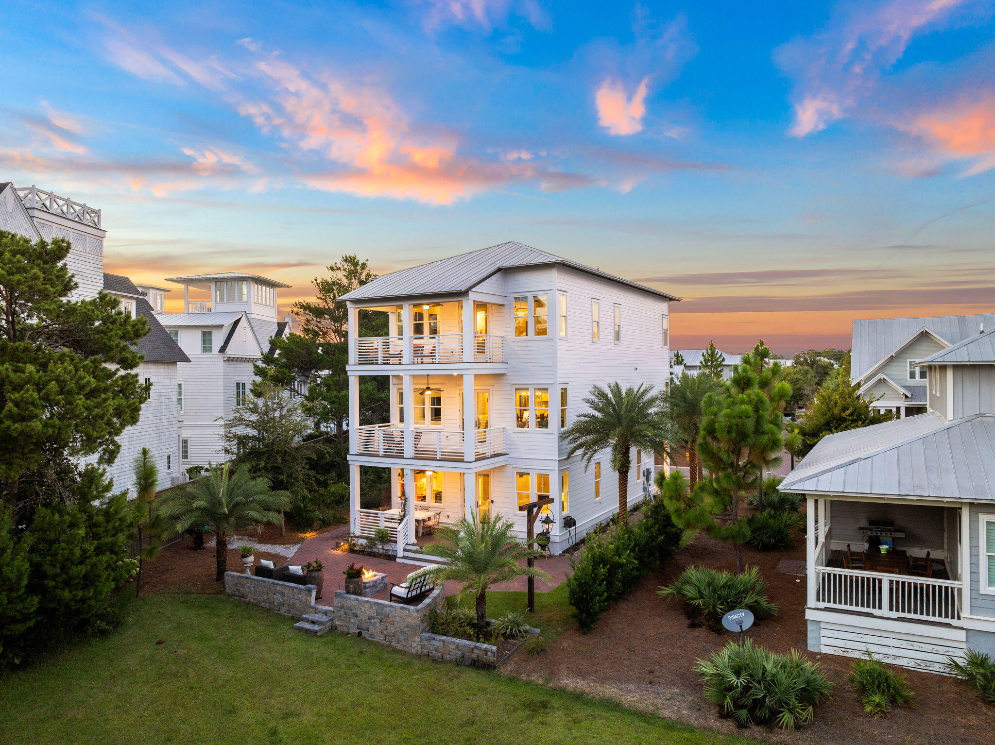4 Clipper Street Inlet Beach, FL 32461 - Photo 7 of 49 a view of a house with a garden and pathway