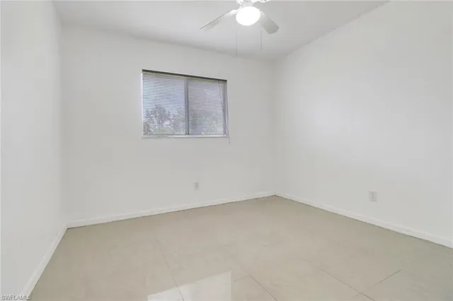 an empty room with a workbench