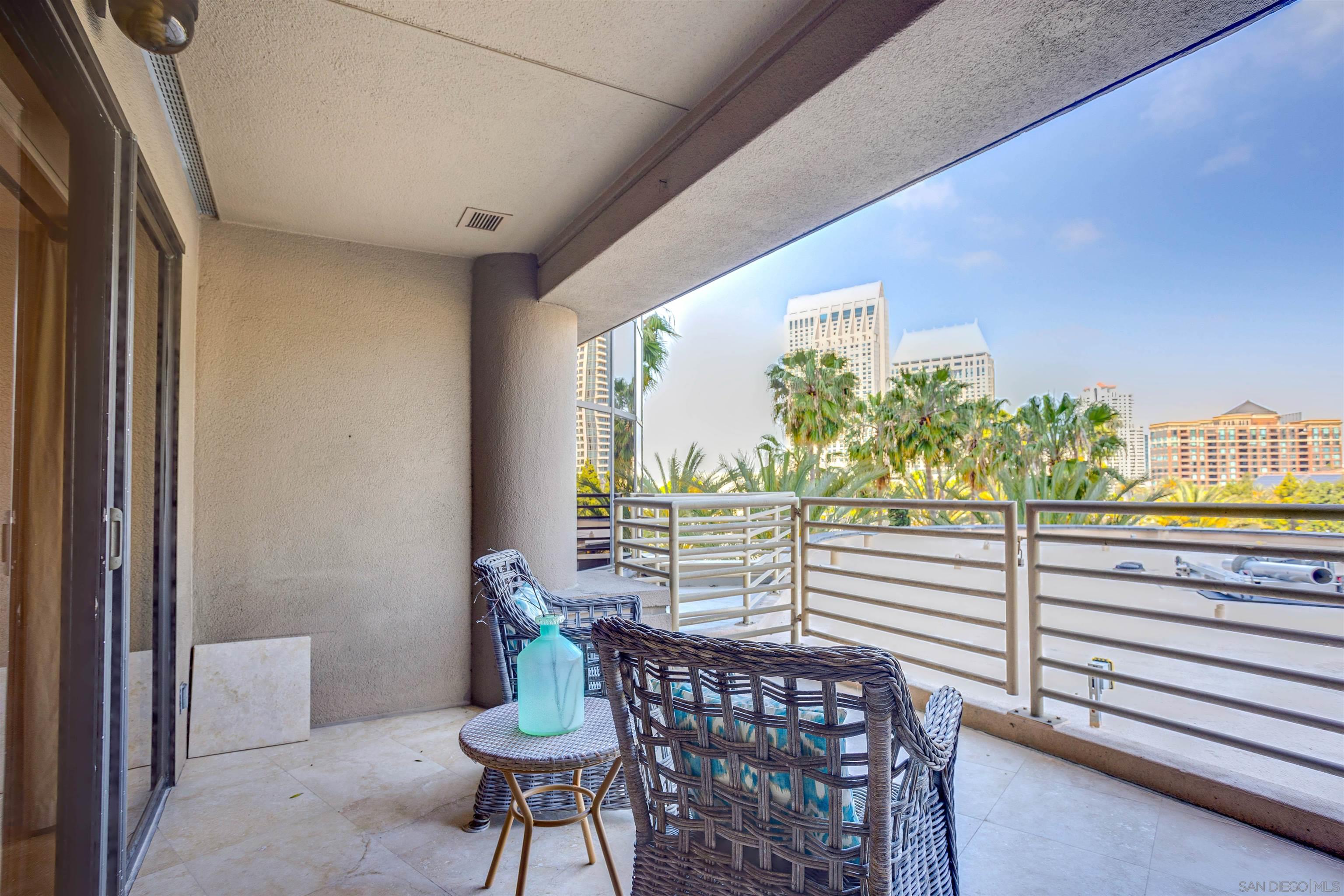 100 Harbor Drive, Unit 505 San Diego, CA 92101 - Photo 13 of 33 a view of a balcony with furniture