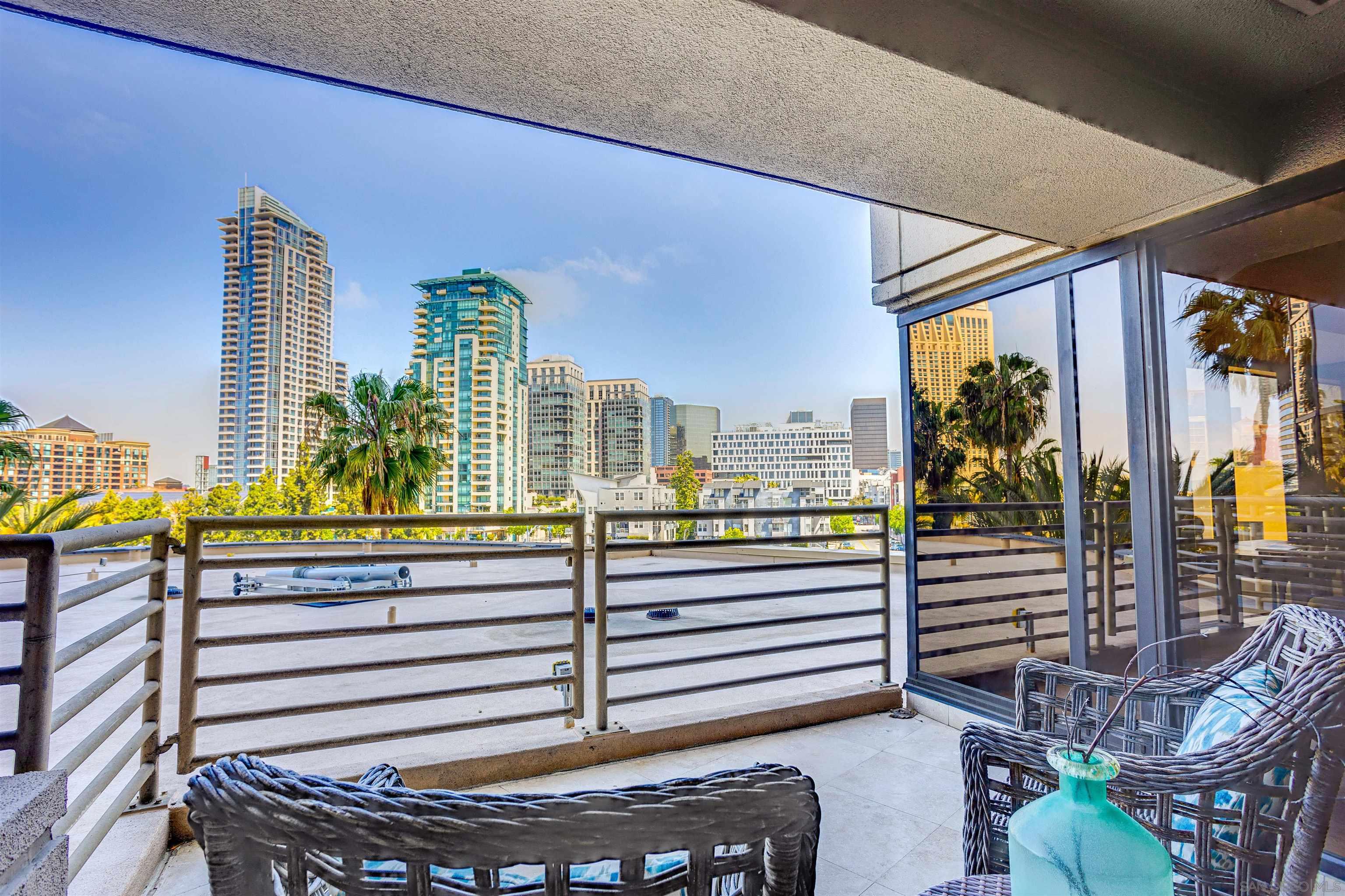 100 Harbor Drive, Unit 505 San Diego, CA 92101 - Photo 14 of 33 a view of a balcony with a potted plant