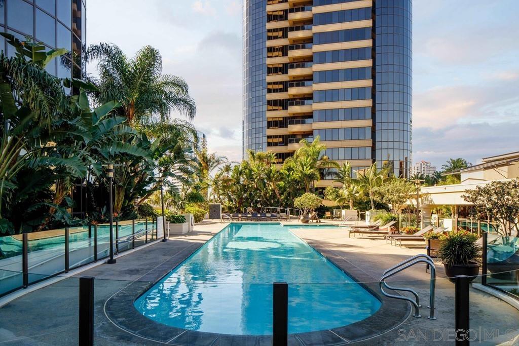 100 Harbor Drive, Unit 505 San Diego, CA 92101 - Photo 17 of 33 a swimming pool with outdoor seating and yard