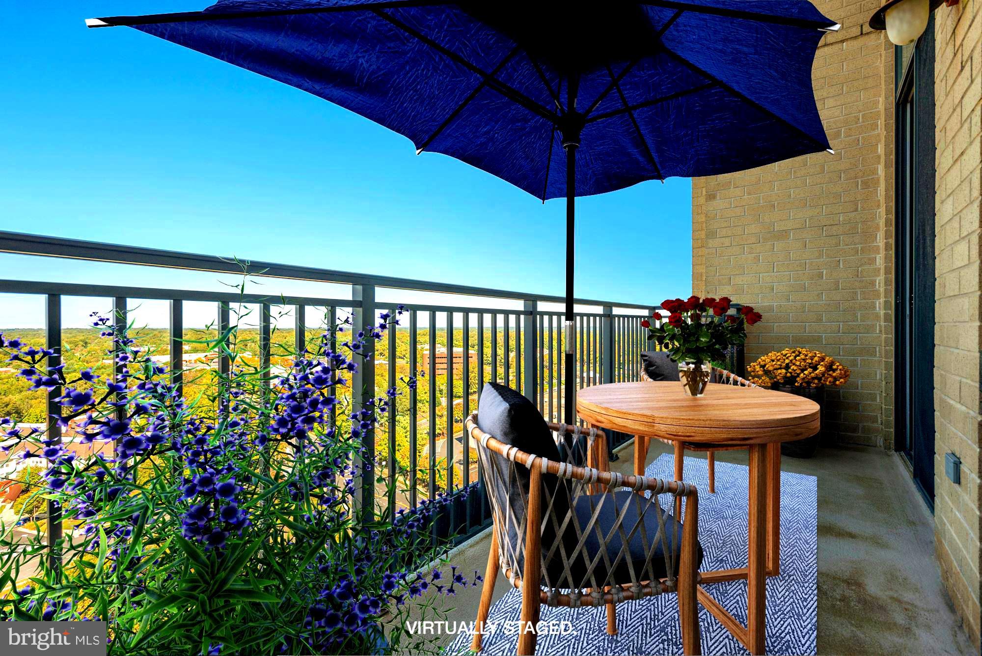 1830 Fountain Drive, Unit 1501 Reston, VA 20190 - Photo 10 of 62 Large Balcony off Living Room