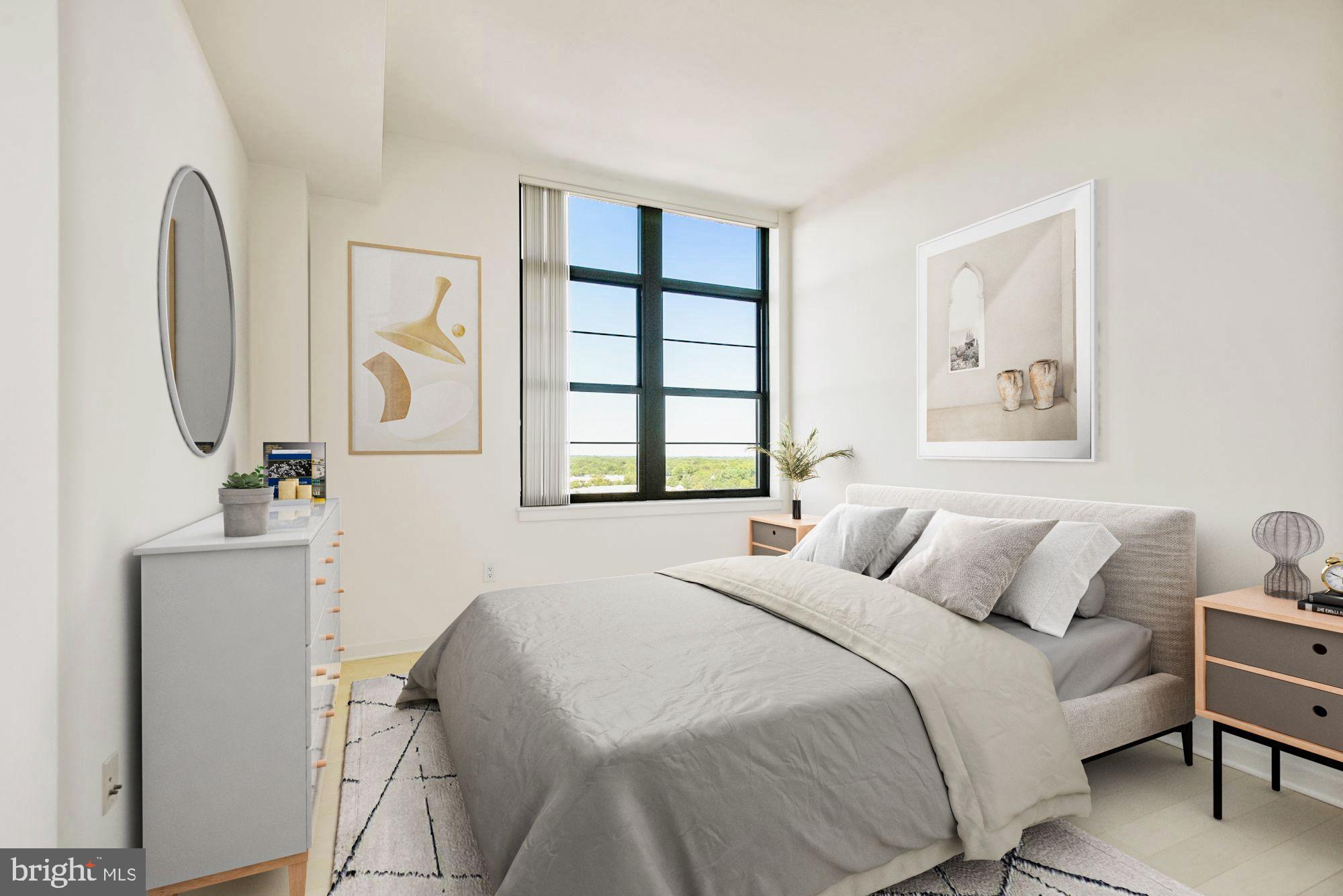 1830 Fountain Drive, Unit 1501 Reston, VA 20190 - Photo 37 of 62 Third Bedroom w/View to Sugarloaf Mountain in MD