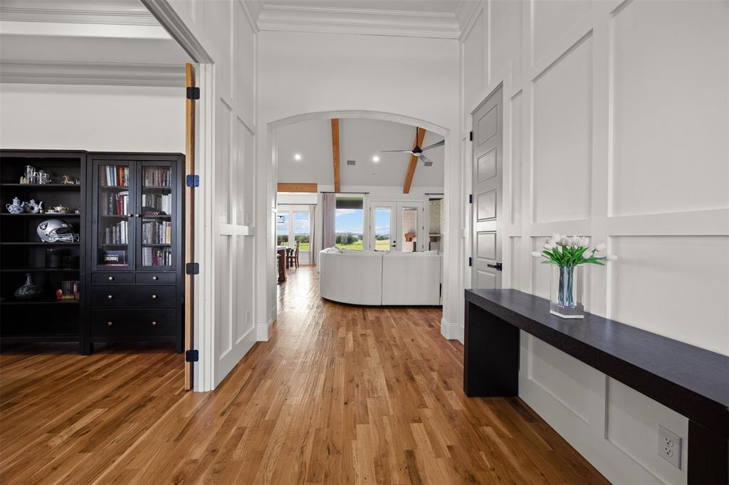6317 Vega Road Godley, TX 76044 - Photo 5 of 28 a view of living room with furniture and wooden floor