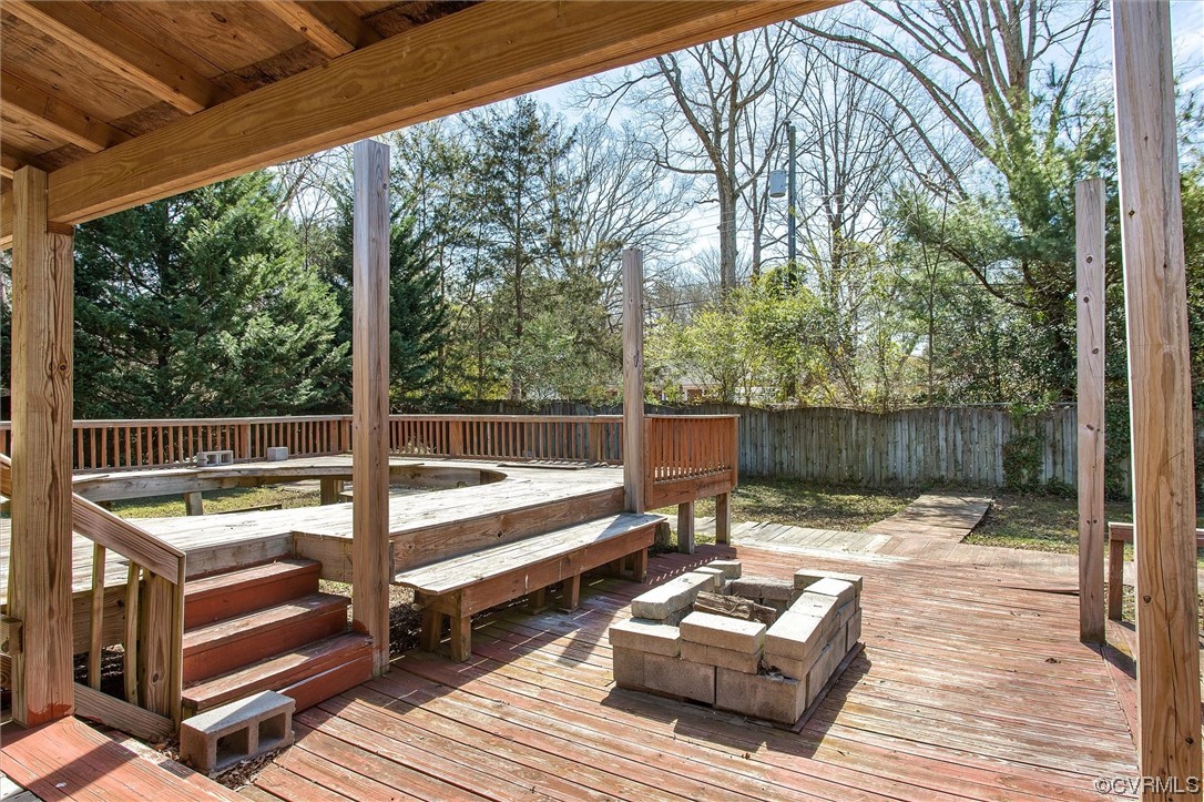 8911 Midway Road Henrico, VA 23229 - Photo 24 of 30 a view of a two chairs in the deck