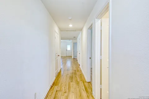 a view of a bathroom with a bathtub