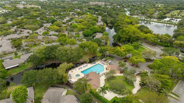 a view of a lake with a house