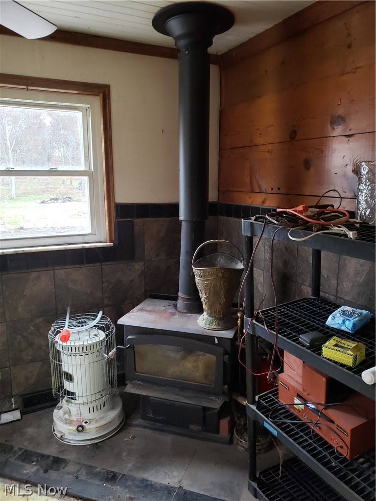 10347 Prospect Road Strongsville, OH 44149 - Photo 13 of 21 Office has a wood burner in it on ceramic tiles