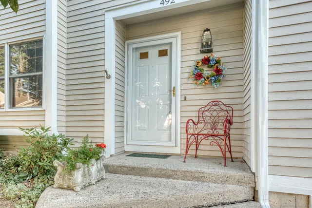 a view of a entryway door of the house