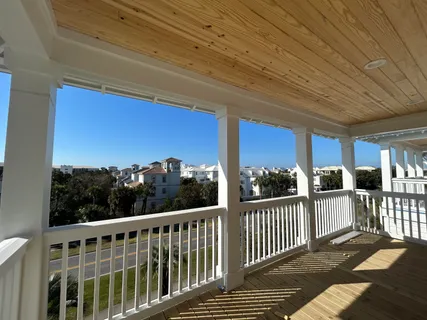 a view of a balcony