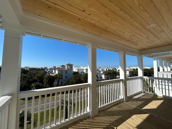a view of a balcony