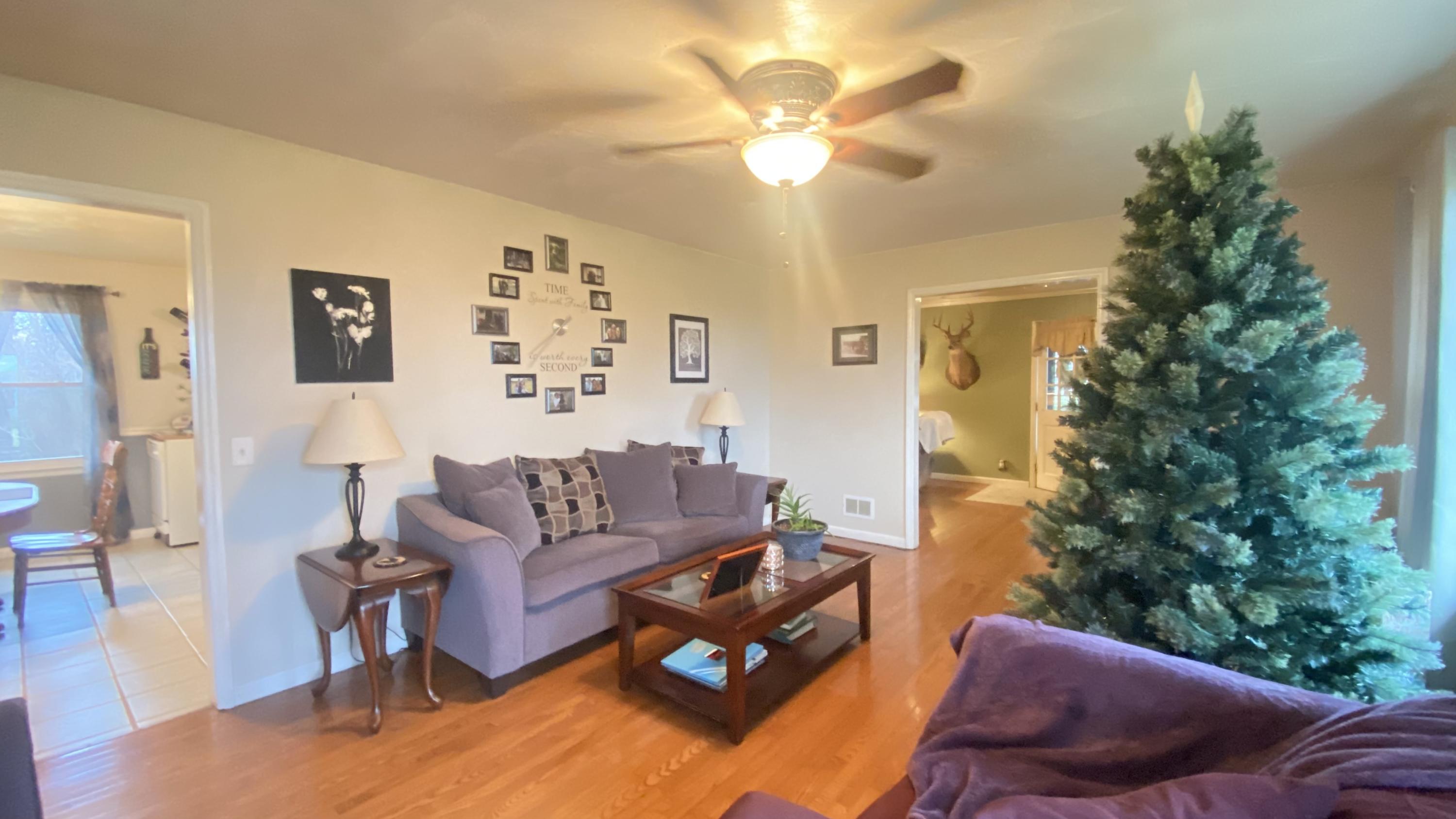 1171 Rock Spring Road Goodview, VA 24095 - Photo 6 of 29 a living room with furniture and a chandelier