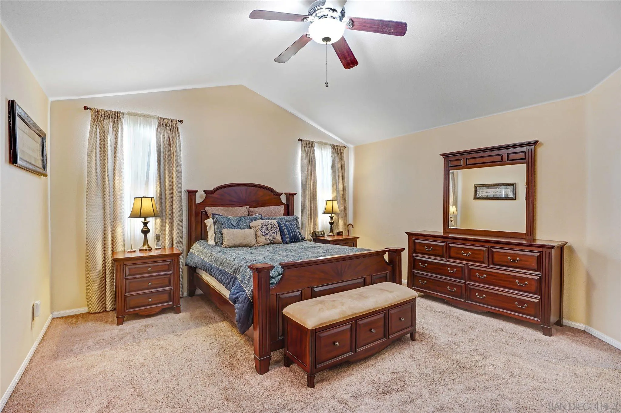 1266 Riviera Summit Road San Diego, CA 92154 - Photo 23 of 41 a bedroom with a bed and window