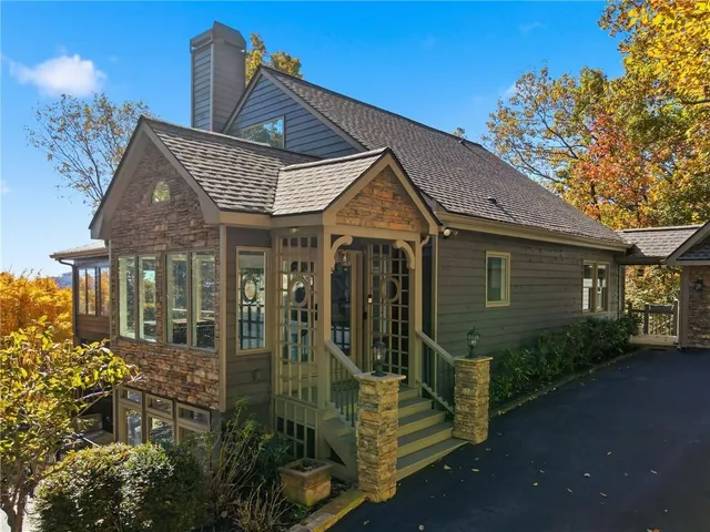 a view of a sky from a mountain