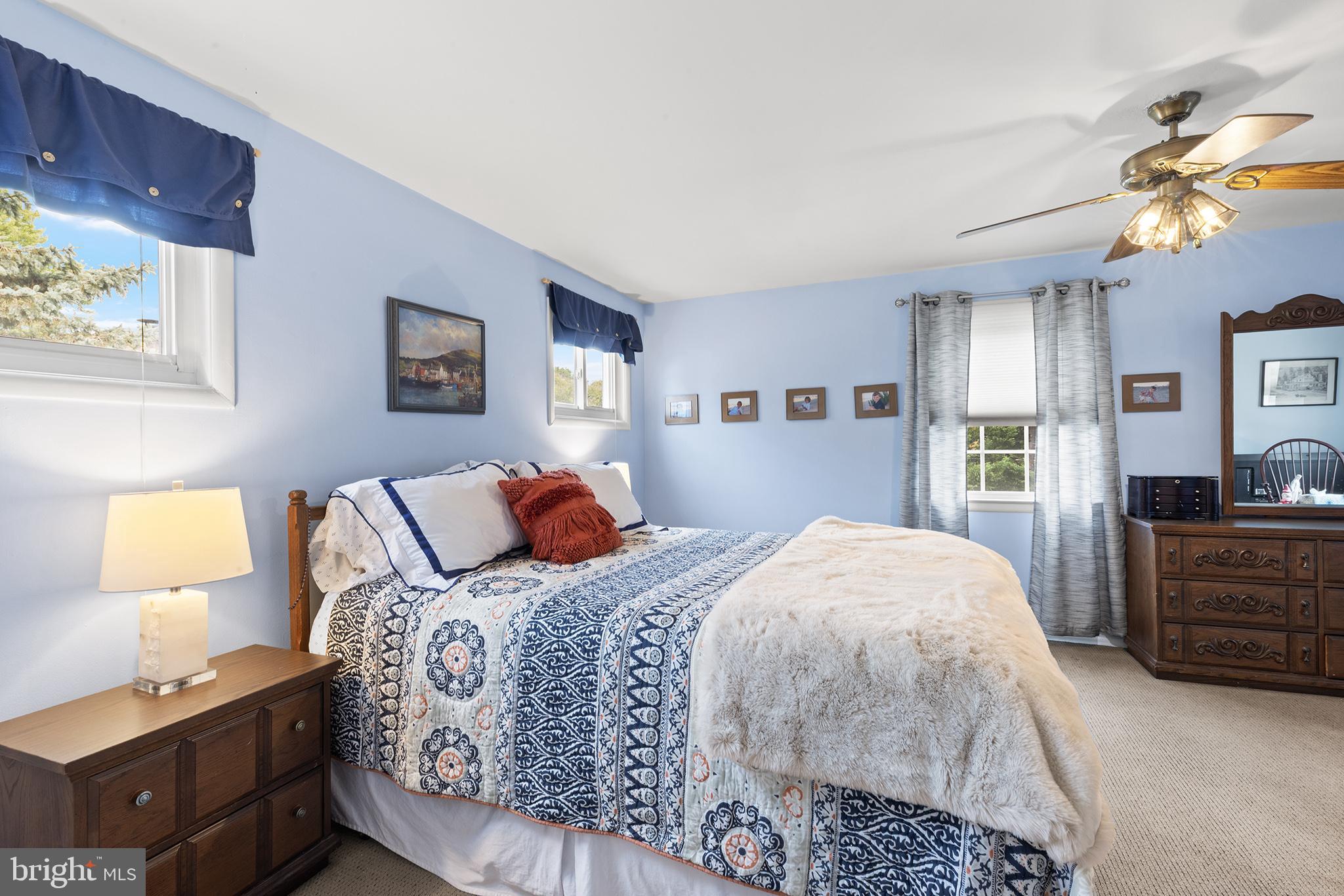 536 Drayton Road Oreland, PA 19075 - Photo 30 of 45 Charming bedroom with serene blue hues.