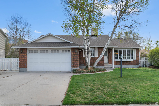 1822 East 9800th Street South Sandy, UT 84092 - Photo 1 of 38 Single story home featuring driveway, brick siding, and a shingled roof