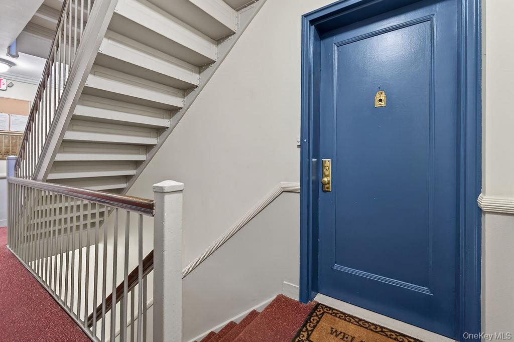 Door to your First floor unit and one flight down to the laundry and storage.
