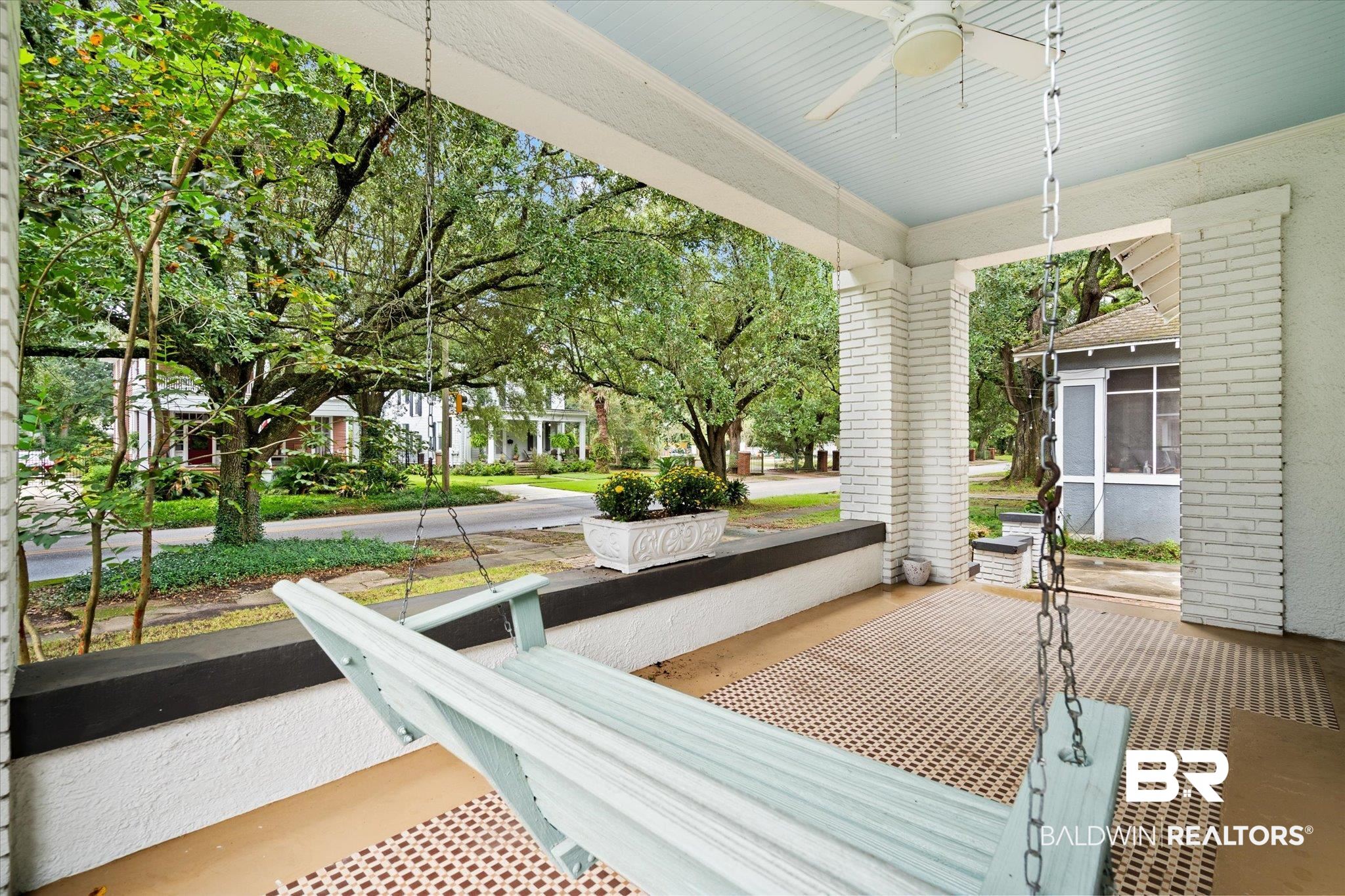 308 South Ann Street Mobile, AL 36604 - Photo 29 of 30 Wooden deck featuring ceiling fan