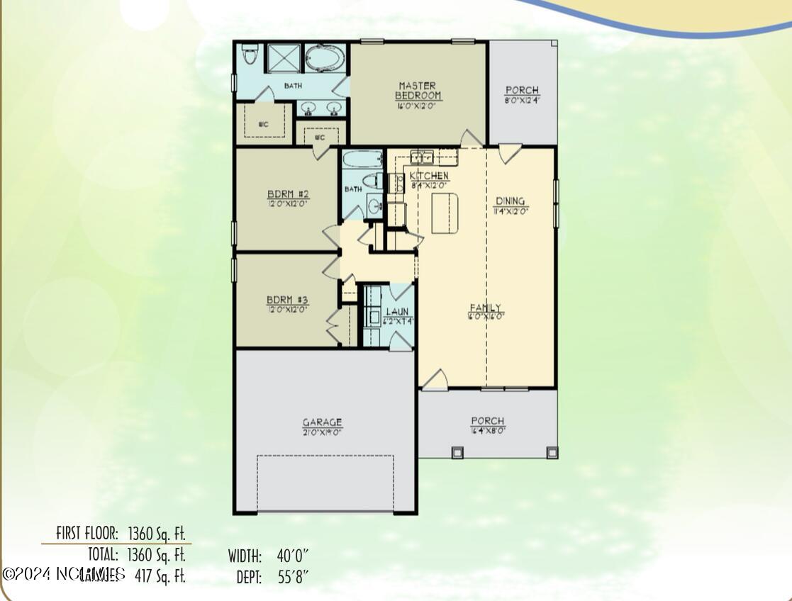 372 Massey Road Dudley, NC 28333 - Photo 17 of 17 floor plan