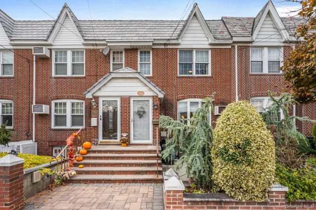 a front view of a house