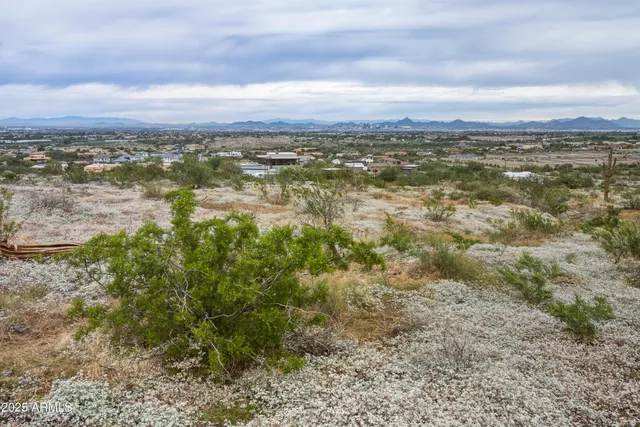 a view of city and mountain