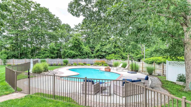 a outdoor view with a sitting space