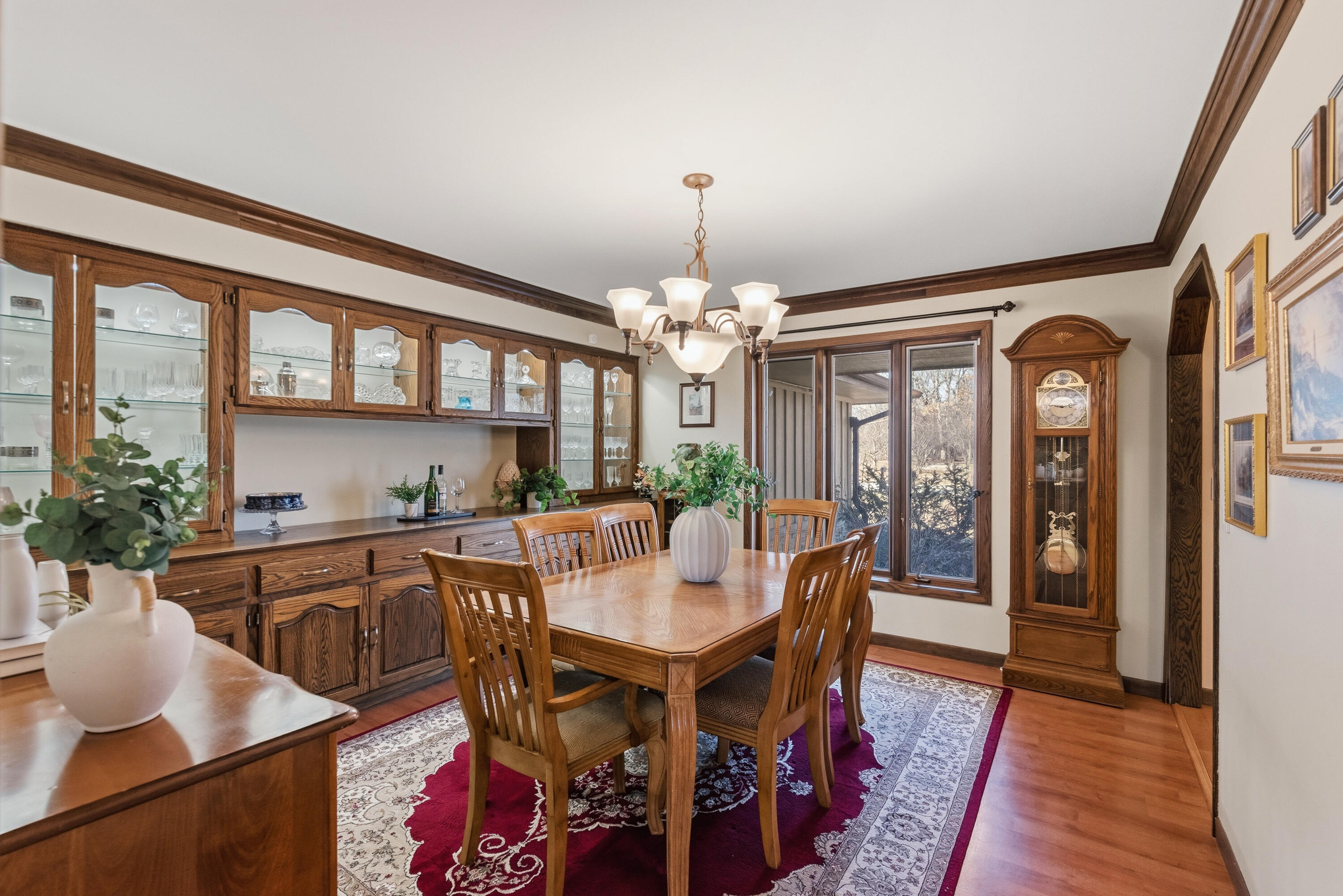 12785 West Bobwood Road New Berlin, WI 53151 - Photo 6 of 39 Lighted, Built-In Cabinets and Buffet