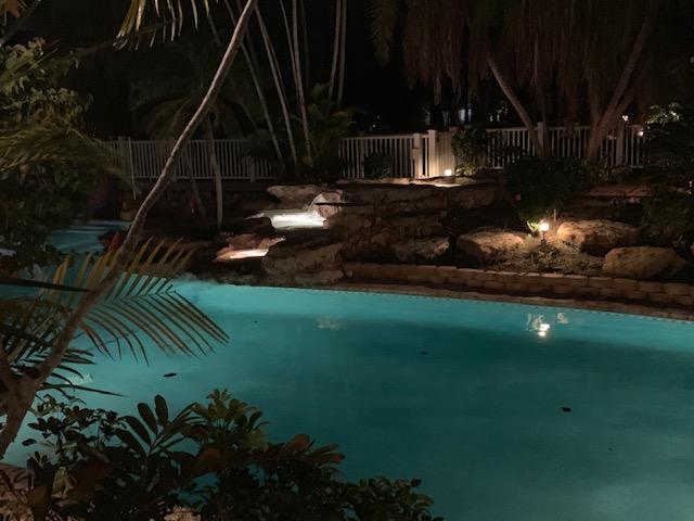 1475 Via Cameron Jupiter, FL 33477 - Photo 30 of 39 Waterfall at night