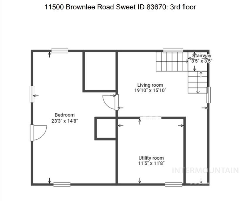 11500 Brownlee Road Sweet, ID 83670 - Photo 21 of 22 View of home floor plan
