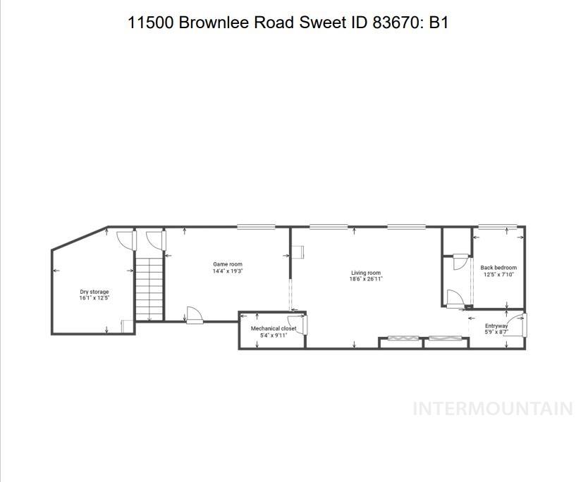 11500 Brownlee Road Sweet, ID 83670 - Photo 22 of 22 View of floor plan / room layout