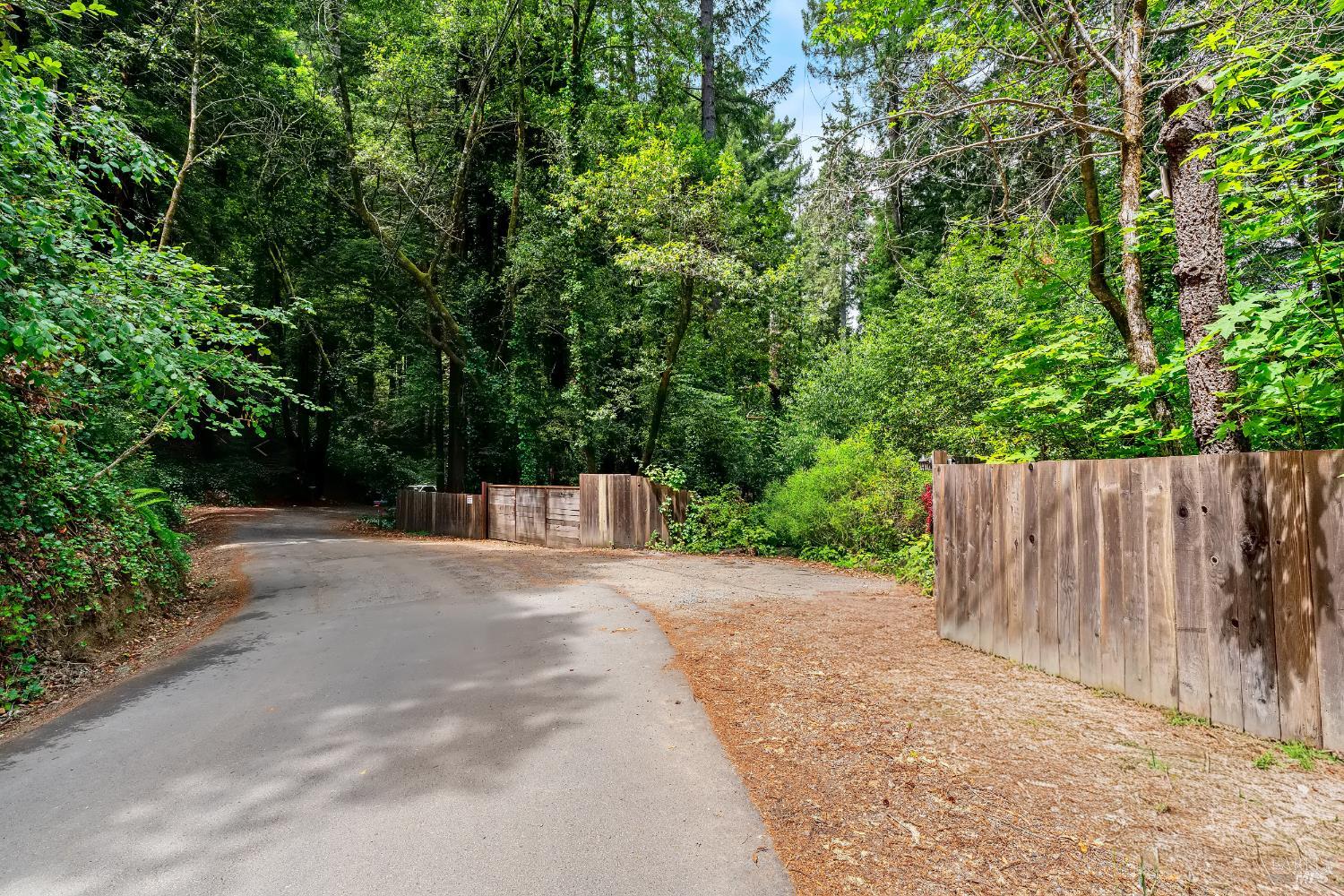 18475 Old Monte Rio Road Guerneville, CA 95446 - Photo 40 of 64 Fenced property with private gate and a lot of parking space