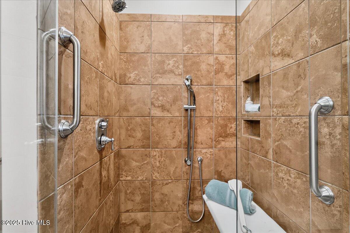 4173 Cambridge Cove Road, Unit 2 Southport, NC 28461 - Photo 33 of 66 large tiled shower with glass doors