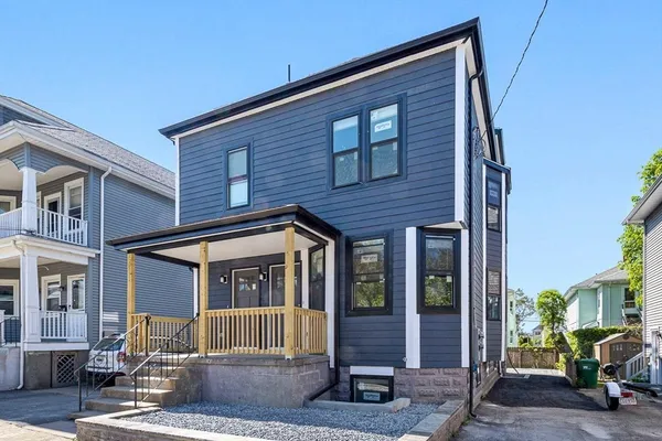 a front view of a house