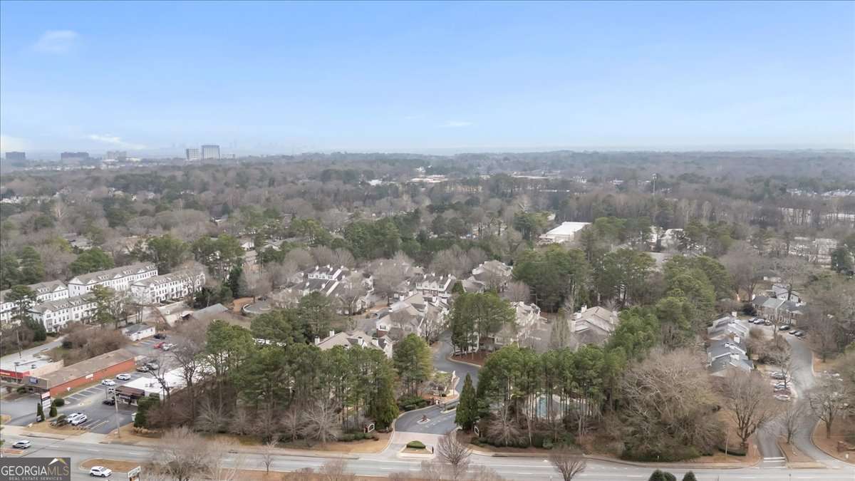 803 Spring Heights Lane, Unit 8 Smyrna, GA 30080 - Photo 38 of 46 an aerial view of house with yard and mountain view in back