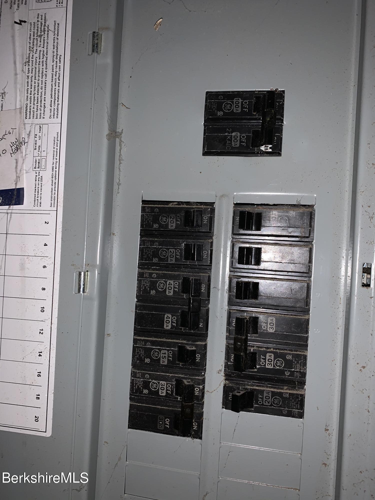 640 State Road North Adams, MA 01247 - Photo 30 of 30 Electrical Panel