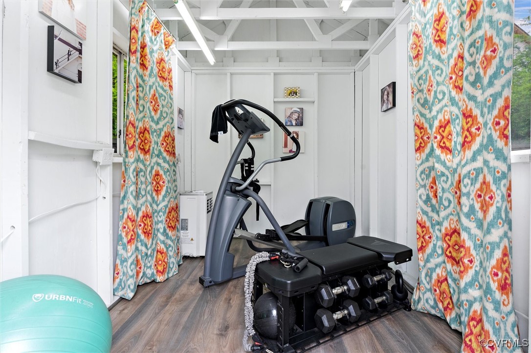 351 Lexington Road Richmond, VA 23226 - Photo 46 of 49 Shed Interior - perfect for exercise, office or ar