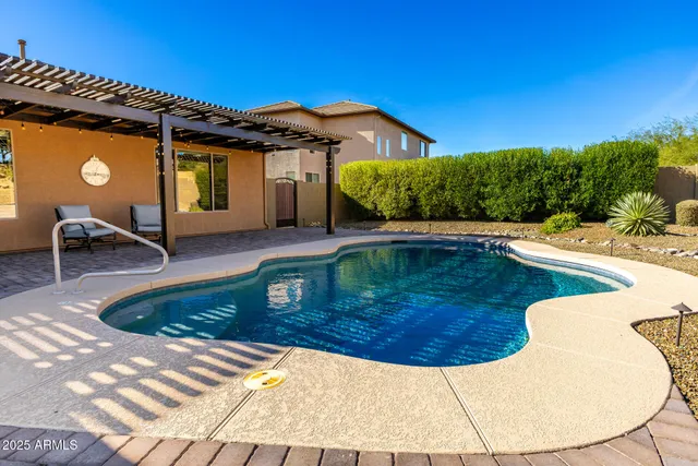 a backyard of a house