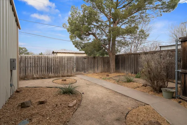 a backyard of a house
