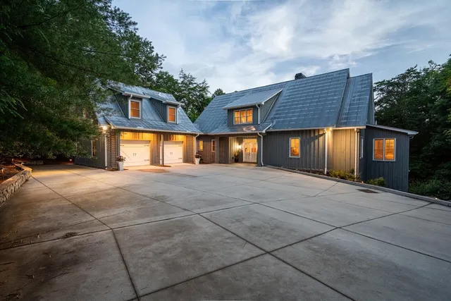 a view of a house with a patio