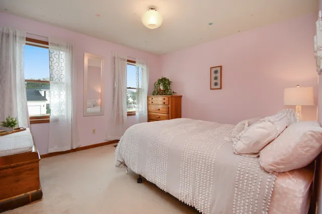 a room with furniture and a potted plant