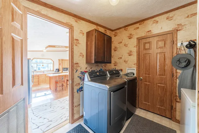 a backyard of a house