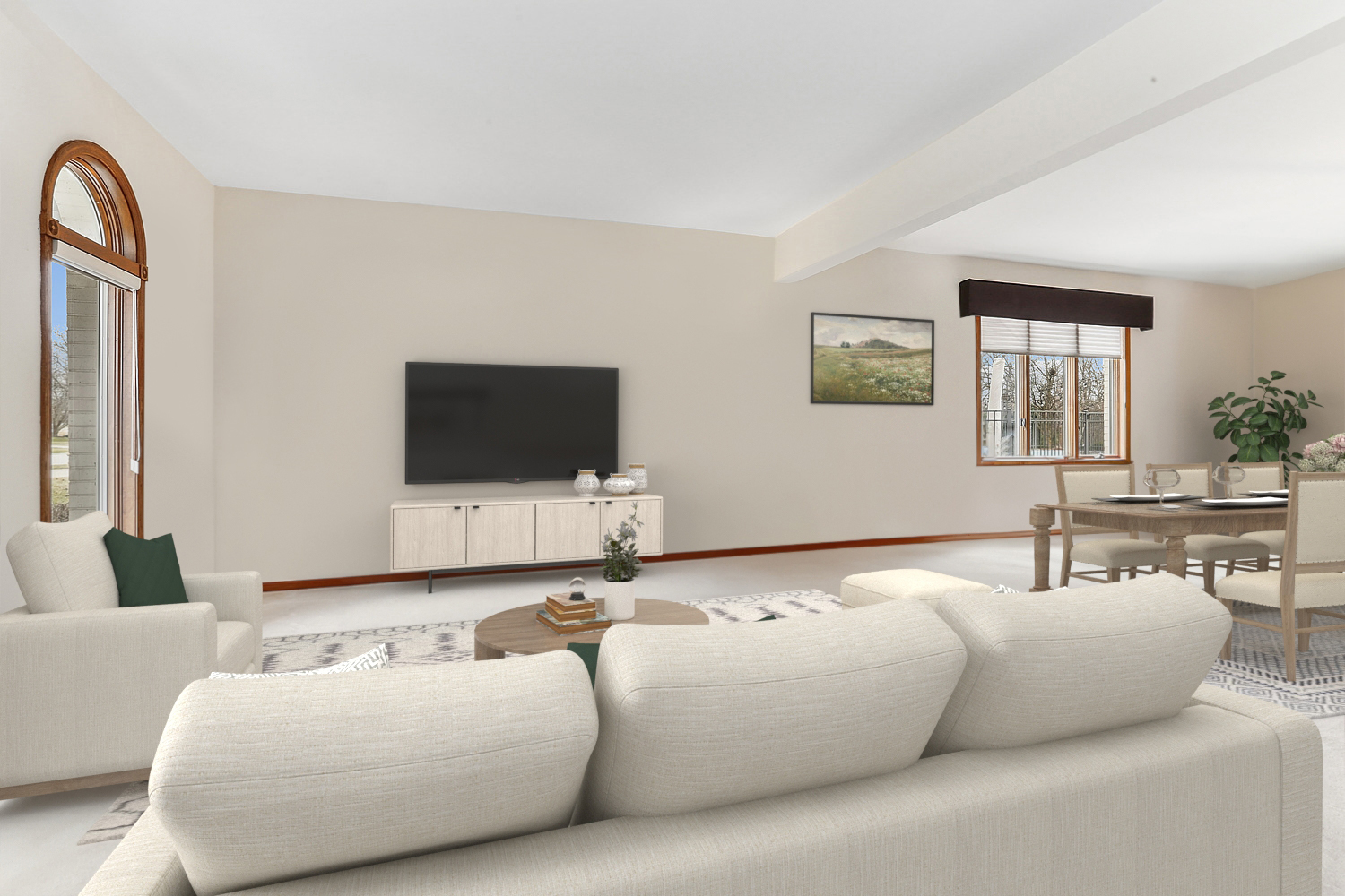 13629 South Kickapoo Trail Homer Glen, IL 60491 - Photo 13 of 28 a living room with furniture and a flat screen tv