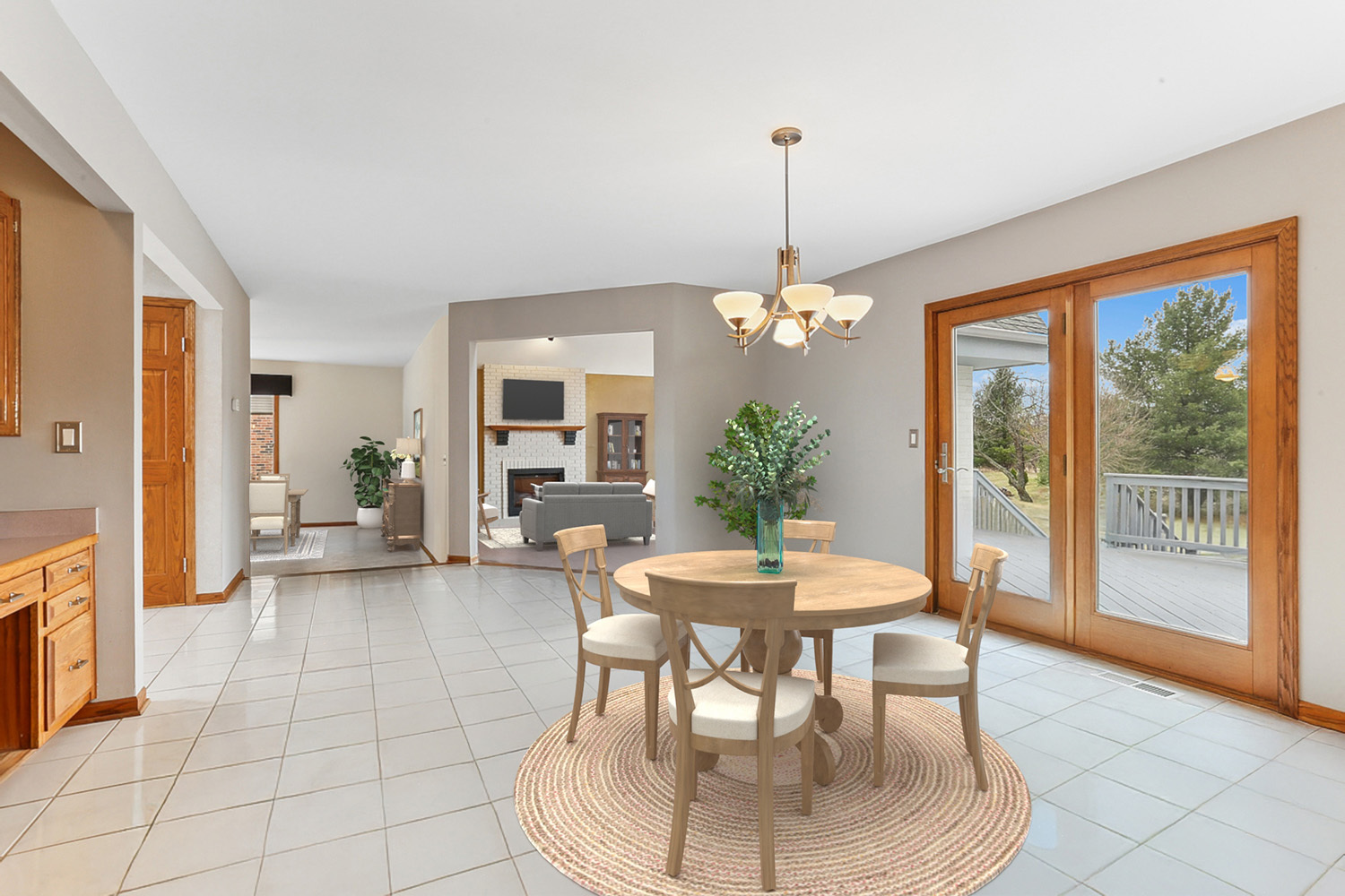 13629 South Kickapoo Trail Homer Glen, IL 60491 - Photo 18 of 28 a view of a dining room with furniture window and outside view