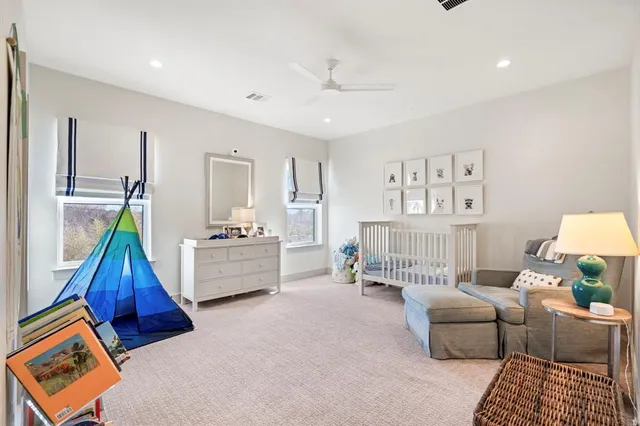 a room with furniture and a table