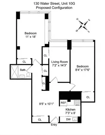 $5,000 | 130 Water Street, Unit 10G | Financial District