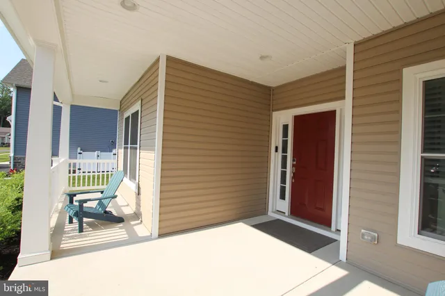 a view of front door of house